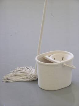 String Wrapped (Mop and Bucket)