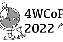 Logo of 4WCoP2022 text next to a globe